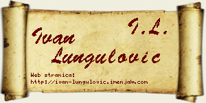 Ivan Lungulović vizit kartica